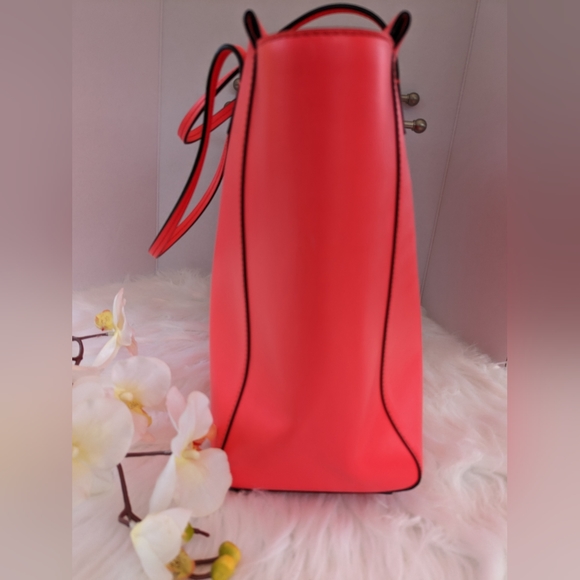 KATE SPADE GORGEOUS CORAL LARGE TOTE BAG EUC, Beautiful color! - Picture 12 of 15
